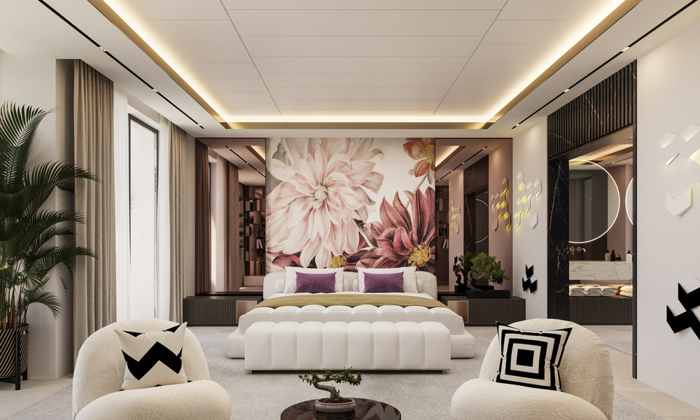 2 Masterpieces, luxury villas for sale, front line Los Flamingos Golf in Marbella - Benahavis 46494
