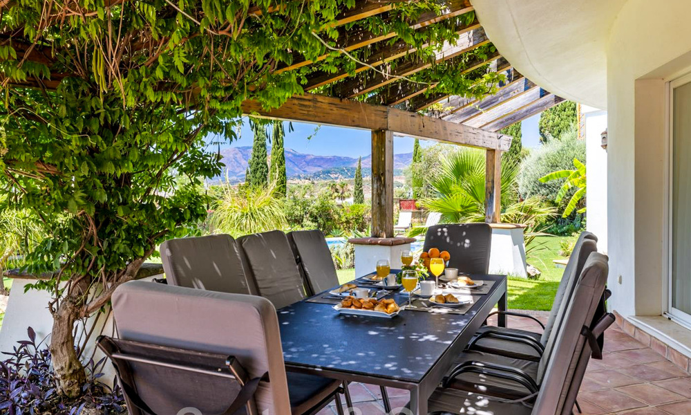 Spacious villa in authentic, Mediterranean architectural style for sale with sea views in a five-star golf resort in Benahavis - Marbella 46676