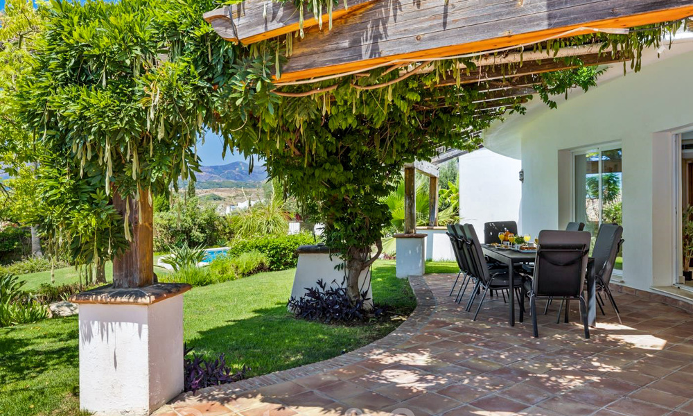 Spacious villa in authentic, Mediterranean architectural style for sale with sea views in a five-star golf resort in Benahavis - Marbella 46677