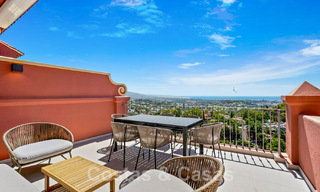 Modern renovated, 4-bedroom penthouse for sale with sublime sea views in gated community in Benahavis - Marbella 47140 