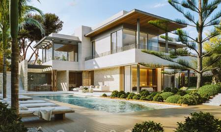 New designer villa for sale with modern architecture and stunning sea views on Marbella's coveted Golden Mile 47106