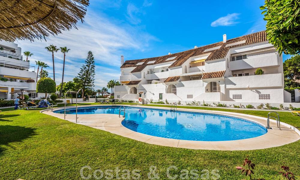 Contemporary renovated penthouse for sale with sea views within walking distance of all amenities, the beach and Puerto Banus in Nueva Andalucia, Marbella 47000
