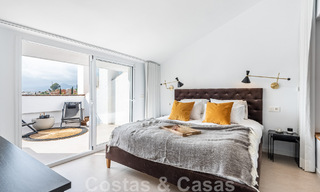 Contemporary renovated penthouse for sale with sea views within walking distance of all amenities, the beach and Puerto Banus in Nueva Andalucia, Marbella 47005 