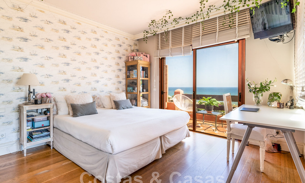 Penthouse for sale in a secluded urbanisation, frontline beach with open sea views in East Marbella 46916