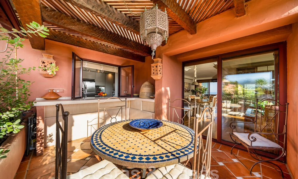 Penthouse for sale in a secluded urbanisation, frontline beach with open sea views in East Marbella 46929