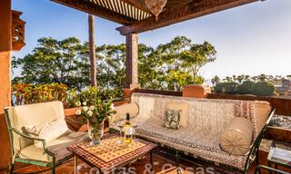 Penthouse for sale in a secluded urbanisation, frontline beach with open sea views in East Marbella 46933 