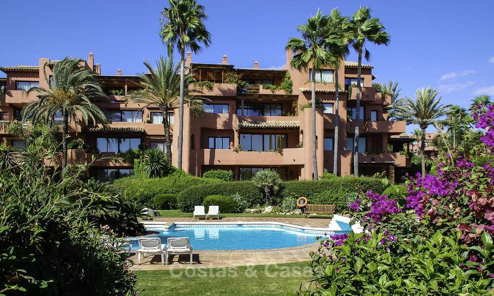 Penthouse for sale in a secluded urbanisation, frontline beach with open sea views in East Marbella 46936