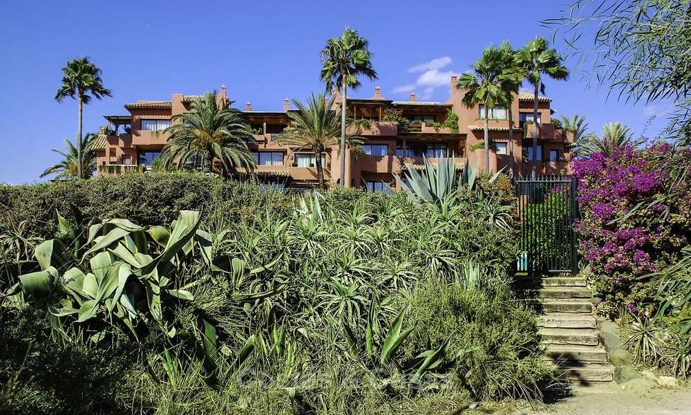 Penthouse for sale in a secluded urbanisation, frontline beach with open sea views in East Marbella 46937