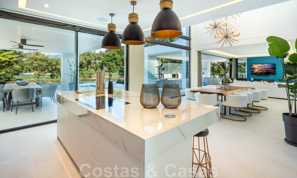 Spacious, sophisticated designer villa for sale, frontline Las Brisas Golf in the heart of Nueva Andalucia, Marbella 47277