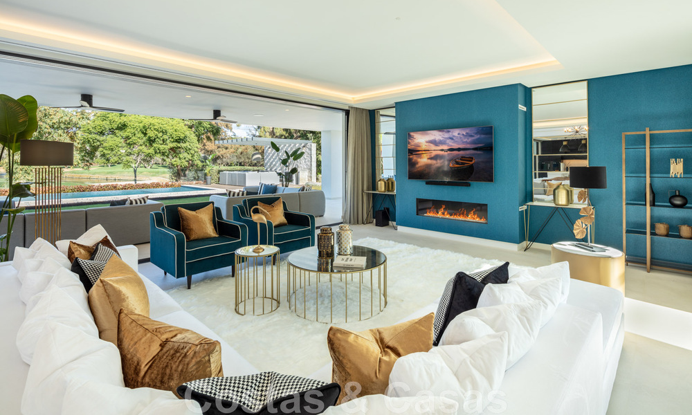 Spacious, sophisticated designer villa for sale, frontline Las Brisas Golf in the heart of Nueva Andalucia, Marbella 47281