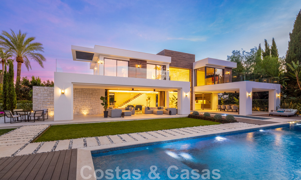 Spacious, sophisticated designer villa for sale, frontline Las Brisas Golf in the heart of Nueva Andalucia, Marbella 47302