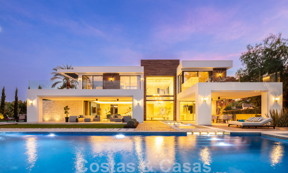 Spacious, sophisticated designer villa for sale, frontline Las Brisas Golf in the heart of Nueva Andalucia, Marbella 47303