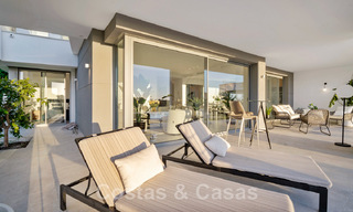Spacious luxury villa for sale, designed in modern architectural style, with golf and sea views in a gated golf resort just east of Marbella centre 47324 