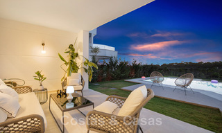 Spacious luxury villa for sale, designed in modern architectural style, with golf and sea views in a gated golf resort just east of Marbella centre 47335 