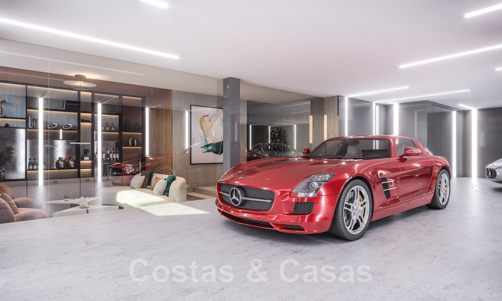 Off-plan designer villa for sale, with solarium a stone's throw from the beach in the heart of Marbella's Golden Mile 47563