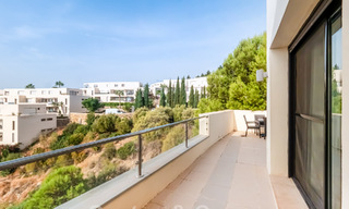 Modern 3 bedroom penthouse for sale, on one level, south facing with sea views in the hills of Los Monteros, East Marbella 47445 
