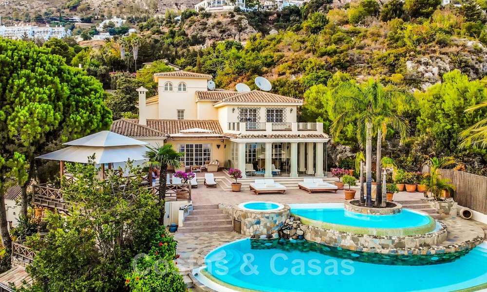 Spanish luxury villa for sale with panoramic sea views within walking distance of Mijas Pueblo, Costa del Sol 47175