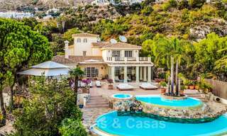 Spanish luxury villa for sale with panoramic sea views within walking distance of Mijas Pueblo, Costa del Sol 47175 