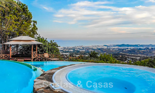Spanish luxury villa for sale with panoramic sea views within walking distance of Mijas Pueblo, Costa del Sol 47176 