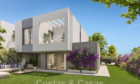 New, designer townhouses for sale, a stone's throw from the beach in Elviria east of Marbella centre 47342