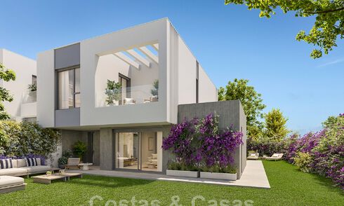 New, designer townhouses for sale, a stone's throw from the beach in Elviria east of Marbella centre 47342