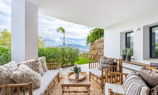 Detached, Andalusian villa for sale with panoramic mountain and sea views in an exclusive urbanisation in East Marbella 47366 