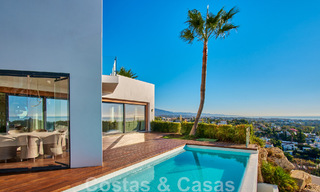 Renovated modern-style villa for sale with stunning sea views in gated community in Marbella - Benahavis 48364 