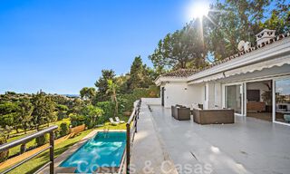 Andalusian luxury villa for sale adjacent to golf course, with sea views, in highly sought-after location in East Marbella 48349 