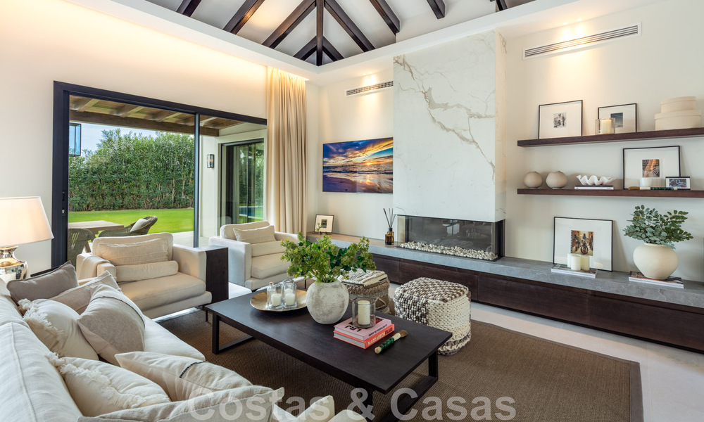 Contemporary, Mediterranean luxury villa for sale in Nueva Andalucia's golf valley, Marbella 47932