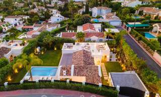 Contemporary, Mediterranean luxury villa for sale in Nueva Andalucia's golf valley, Marbella 47936 