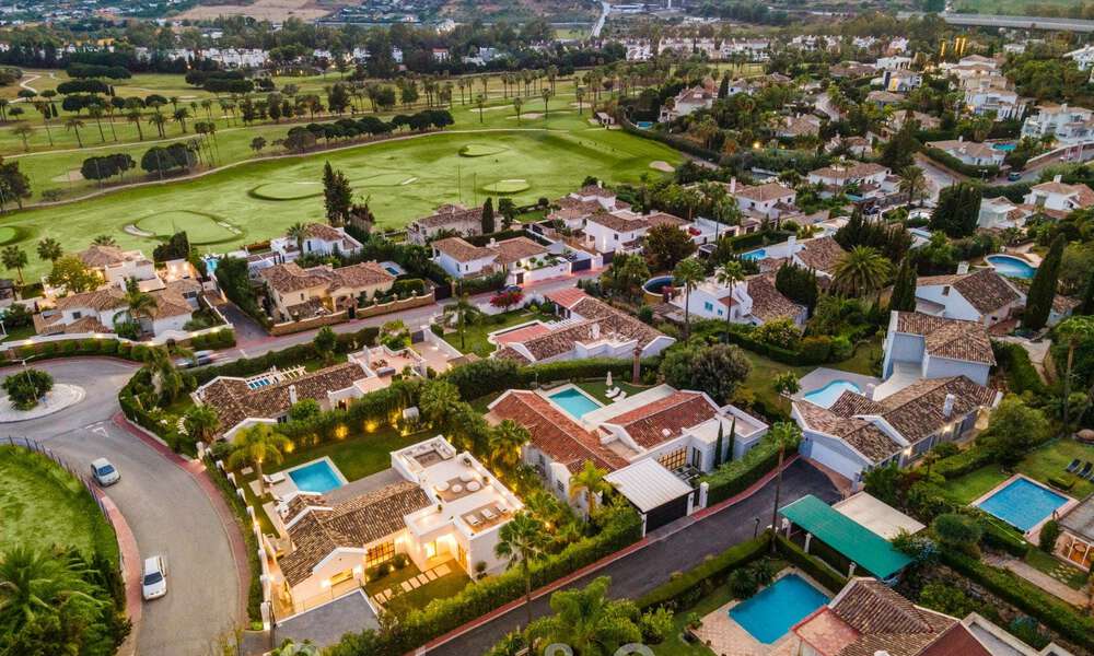 Contemporary, Mediterranean luxury villa for sale in Nueva Andalucia's golf valley, Marbella 47937