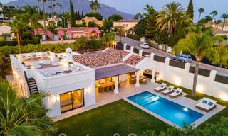 Contemporary, Mediterranean luxury villa for sale in Nueva Andalucia's golf valley, Marbella 47938 