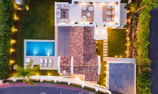 Contemporary, Mediterranean luxury villa for sale in Nueva Andalucia's golf valley, Marbella 47939 