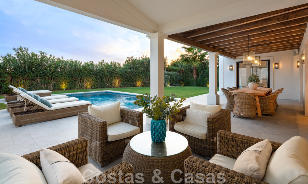Contemporary, Mediterranean luxury villa for sale in Nueva Andalucia's golf valley, Marbella 47943