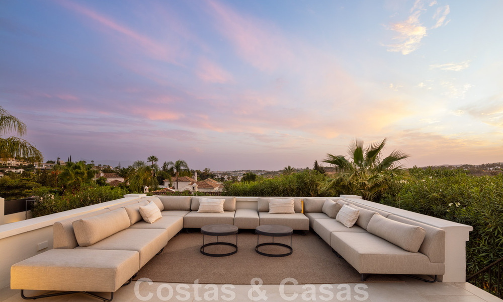 Contemporary, Mediterranean luxury villa for sale in Nueva Andalucia's golf valley, Marbella 47945