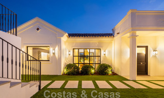 Contemporary, Mediterranean luxury villa for sale in Nueva Andalucia's golf valley, Marbella 47952 