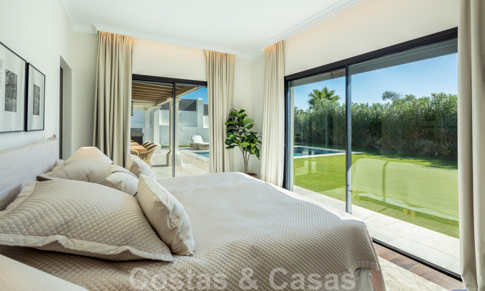 Contemporary, Mediterranean luxury villa for sale in Nueva Andalucia's golf valley, Marbella 47953