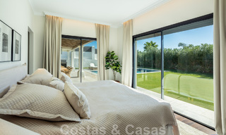 Contemporary, Mediterranean luxury villa for sale in Nueva Andalucia's golf valley, Marbella 47953 