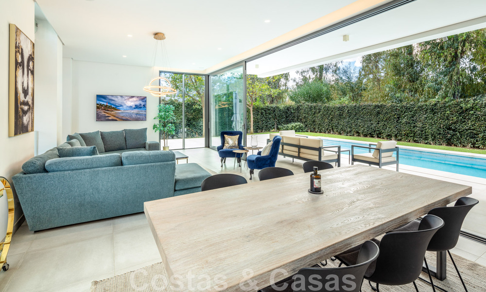 Detached boutique villa for sale surrounded by greenery in a private gated community on the New Golden Mile between Marbella and Estepona 47828