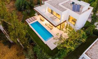 Detached boutique villa for sale surrounded by greenery in a private gated community on the New Golden Mile between Marbella and Estepona 47834 
