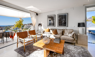 Move-in ready, modern penthouse for sale with open sea views in a modern complex in Nueva Andalucia, Marbella 47903 