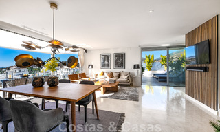 Move-in ready, modern penthouse for sale with open sea views in a modern complex in Nueva Andalucia, Marbella 47909 