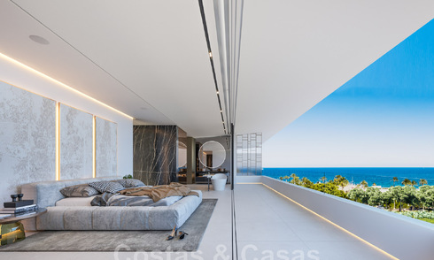 Resale! Luxury villa for sale in a new innovative development consisting of 12 state-of-the-art villas with sea views, on Marbella's Golden Mile 47764
