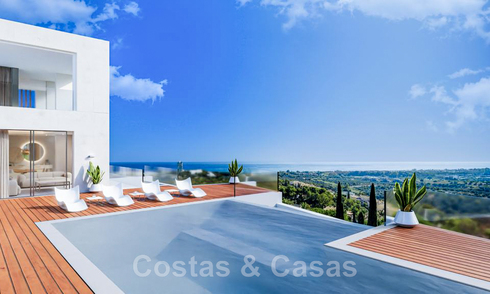 Modern new build villa with infinity pool and panoramic sea views for sale east of Marbella centre 47840