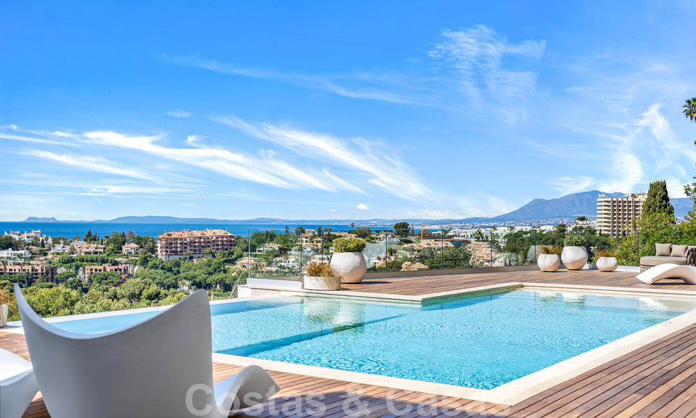 Modern new build villa with infinity pool and panoramic sea views for sale east of Marbella centre 51946