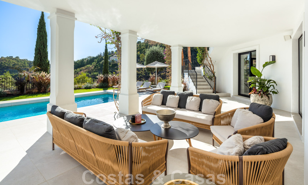 Exquisite luxury villa for sale in a Mediterranean style with contemporary design in an elevated position in El Madroñal, Benahavis - Marbella 48113