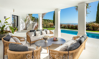 Exquisite luxury villa for sale in a Mediterranean style with contemporary design in an elevated position in El Madroñal, Benahavis - Marbella 48114 