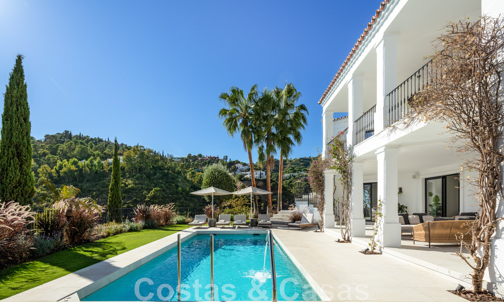 Exquisite luxury villa for sale in a Mediterranean style with contemporary design in an elevated position in El Madroñal, Benahavis - Marbella 48117