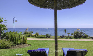 Refurbished luxury apartment for sale in an exclusive beach complex with permanent security, on the New Golden Mile between Marbella and Estepona 48653 