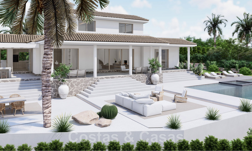 Fully renovated Spanish luxury villa for sale in privileged urbanisation close to golf courses in Marbella - Benahavis 48101